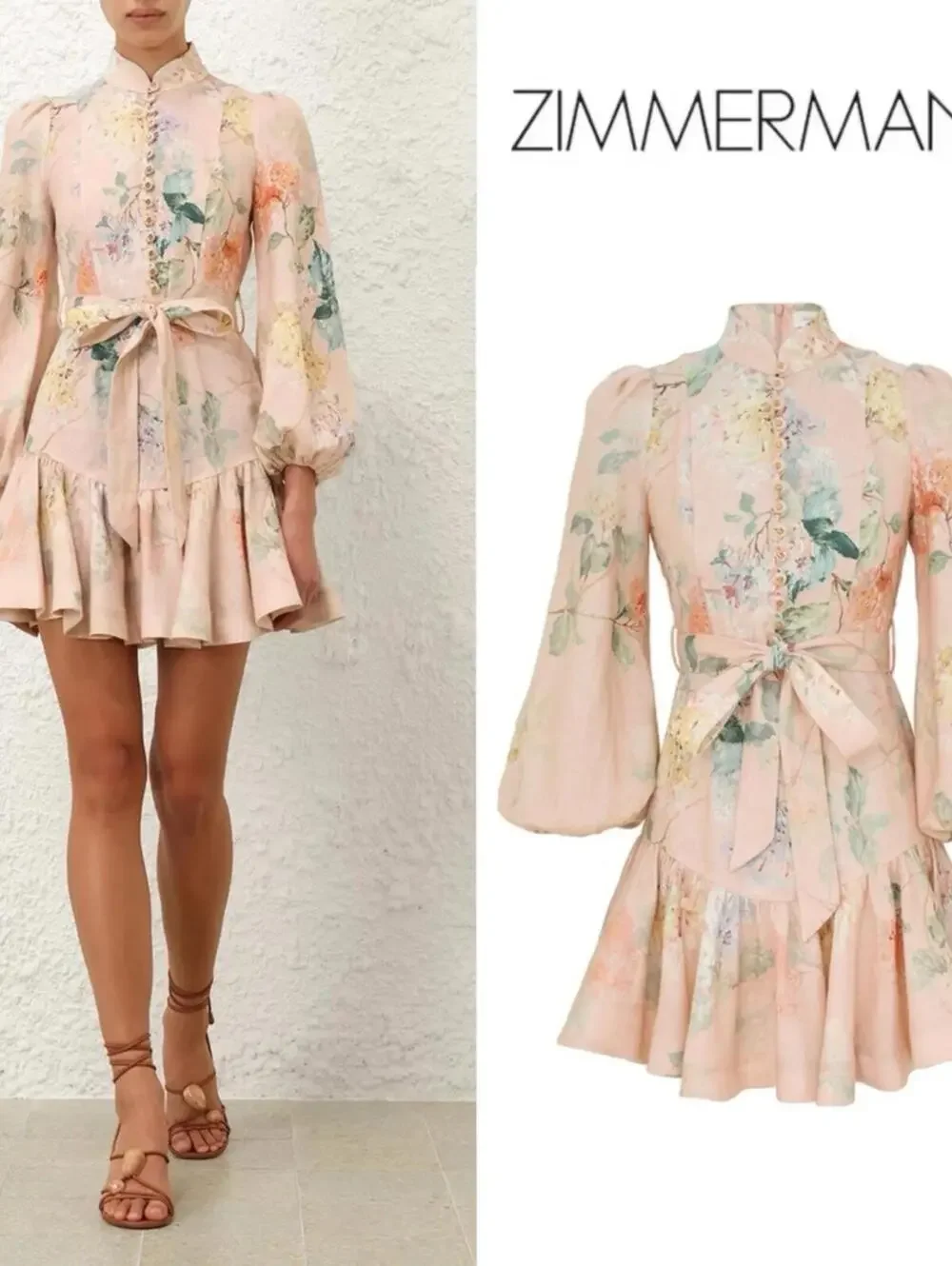 zimmermann illuminate peplum mini dress Zimmermann | Dresses | Zimmerman Illuminate Peplum Mini Dress In Peach Hydrangea